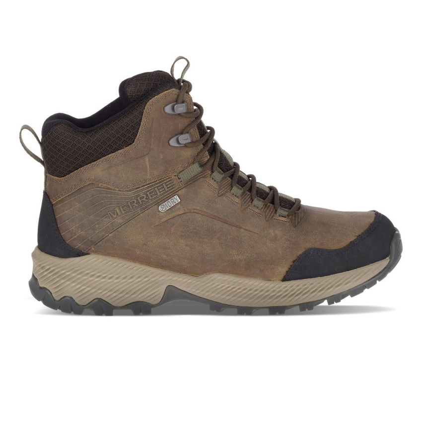 Chaussures Randonnée Merrell Forestbound Mid Waterproof Marron Homme | H.A.ZGNT